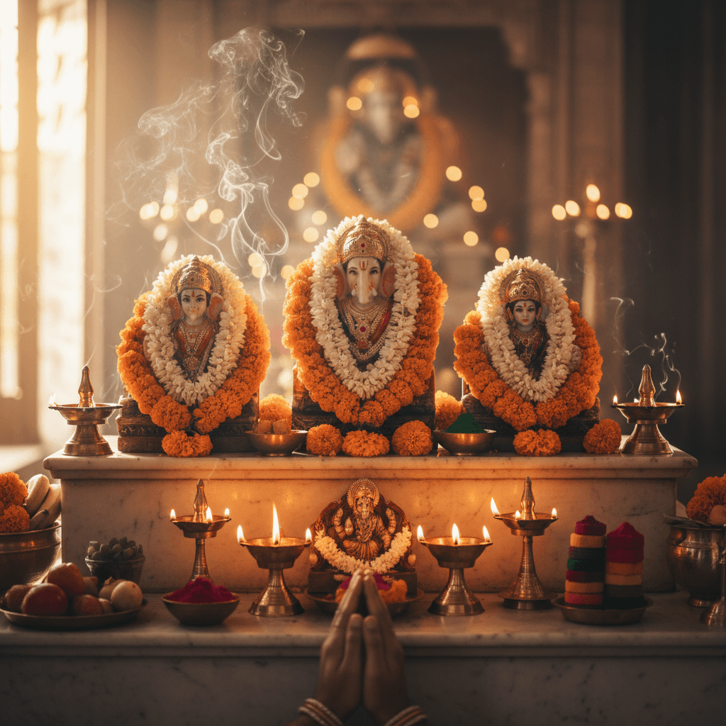 Temple ritual guidance at sacred shrine